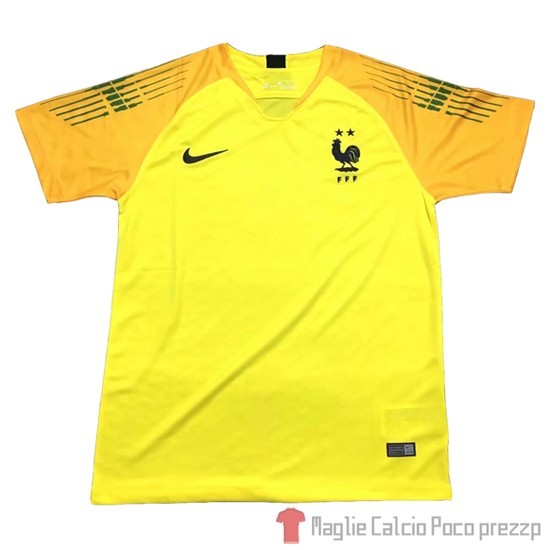 Thailandia Maglia Francia Portiere 2018 Giallo - Clicca l'immagine per chiudere